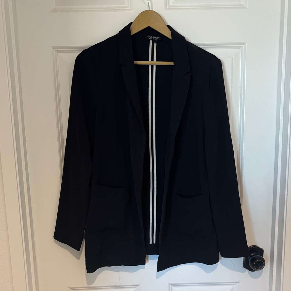 Topshop Black Women's Blazer